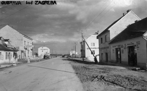 Glavna ulica (danas Ulica Dubrava), 1940-ih, vlasništvo: obitelj Čučković