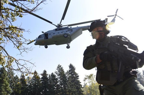 Na Pantovčaku provedena vojna vježba