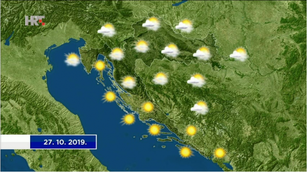 Prognoza vremena za 27.10.