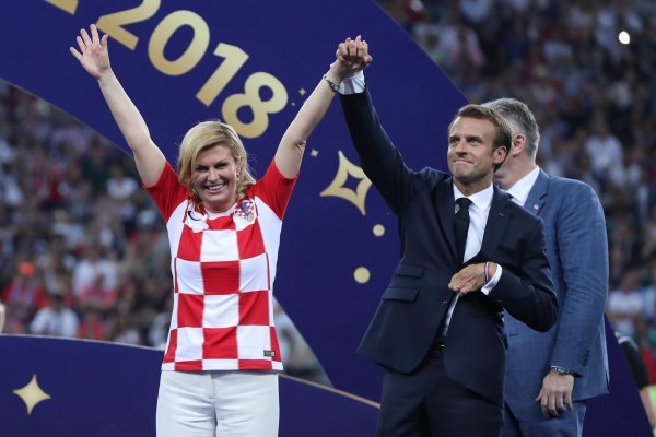 Kolinda Grabar-Kitarović i Emmanuel Macron