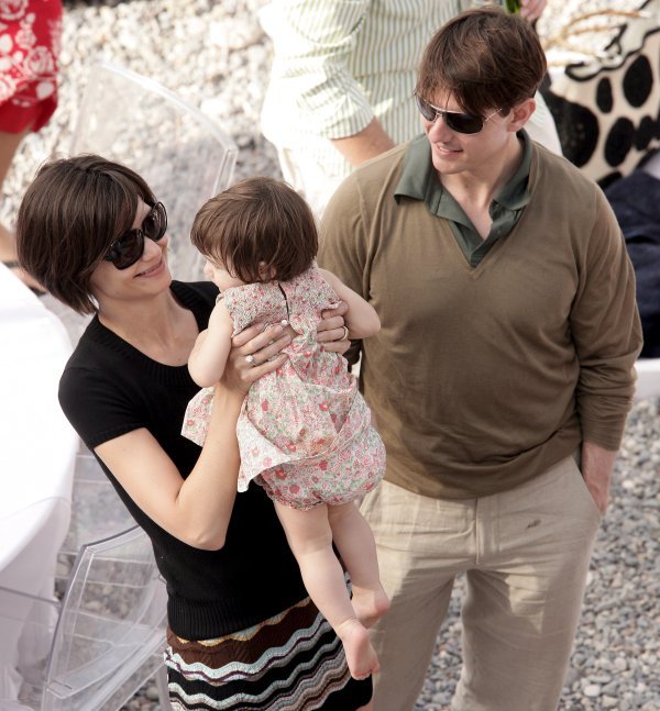 Suri Cruise, Katie Holmes i Tom Cruise