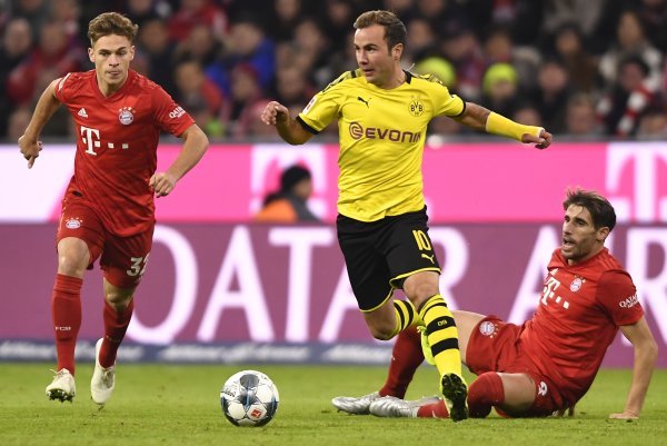 Bayern (Joshua Kimmich, Javi Martinez) – Borussia D. (Mario Goetze)