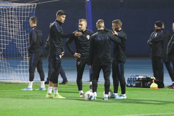 Trening hrvatske nogometne reprezentacije u Zagrebu