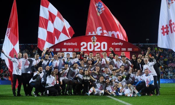 Hrvatski nogometaši slave odlazak na EURO 2020