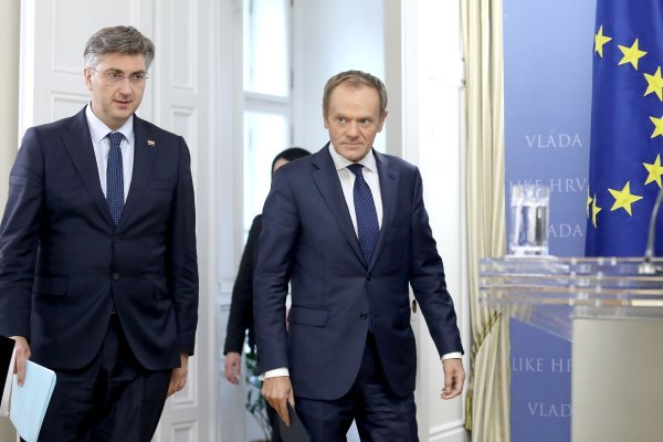 Andrej Plenković i Donald Tusk dali izjavu medijima nakon sastanka