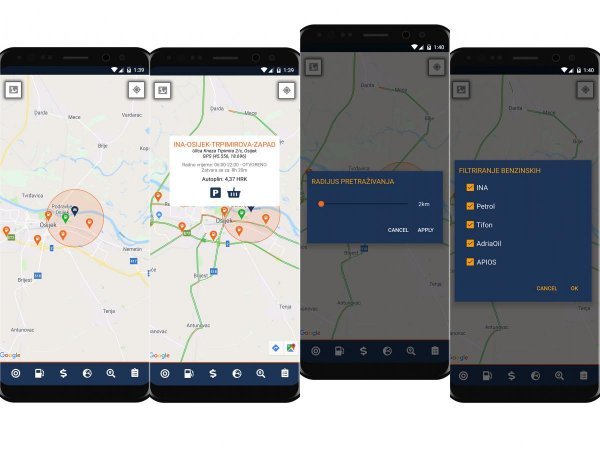 Gas Station Locator traži najbližu postaju s najjeftinijim gorivom