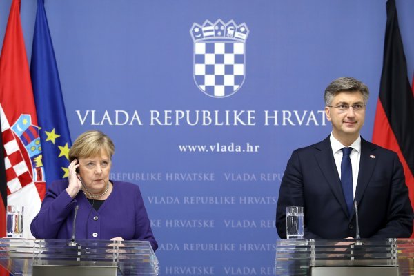 Angela Merkel i Andrej Plenković