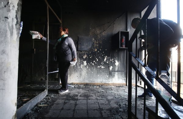 Policijski uviđaj nakon požara u Splitu