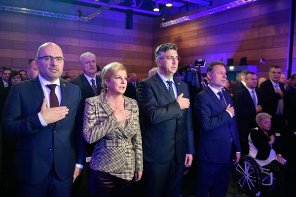 Ivan Anušić, Kolinda Grabar-Kitarović, Andrej Plenković, Gordan Jandroković