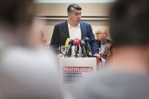 Predizborni skup Zorana Milanovića u Osijeku