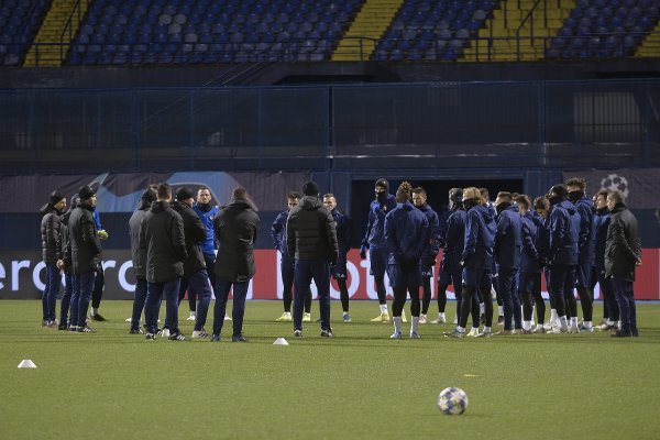 Dinamov trening uoči utakmice protiv Manchester Cityja