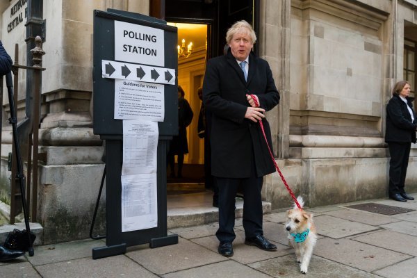 Boris Johnson na biralištu