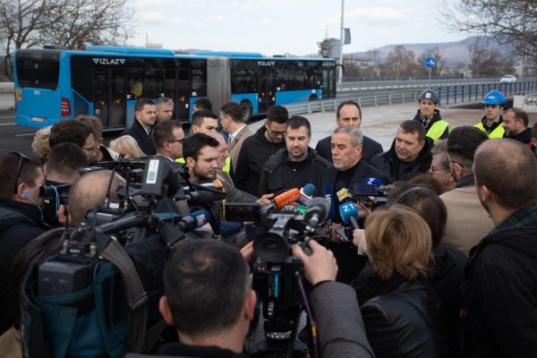 Milan Bandić prisustvovao obilježavanju završetka radova na Mostu slobode