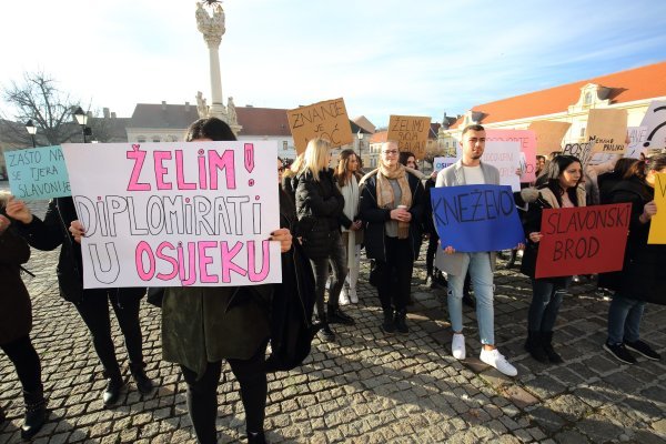 Prosvjed osječkih studenata