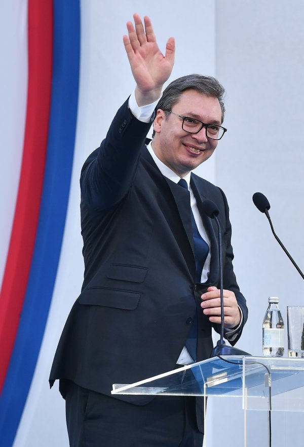 Aleksandar Vučić na otvaranju dionice autoceste "Miloš Veliki" od Surčina do Obrenovca