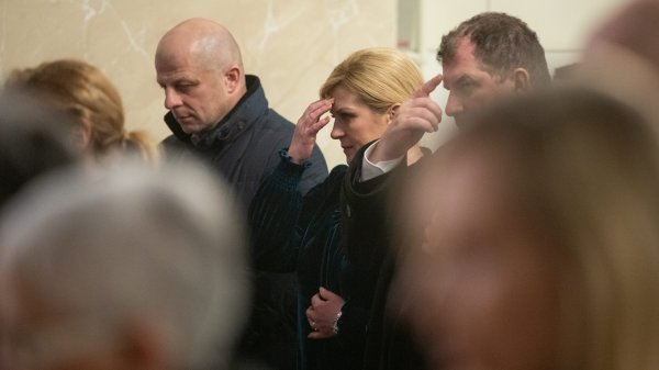 Kolinda Grabar Kitarović sa suprugom Jakovom na polnoćki
