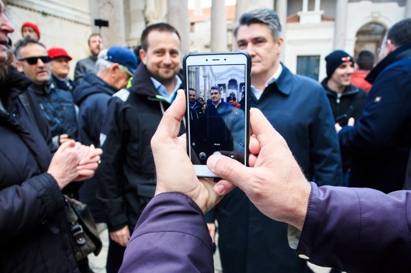 Predsjednički kandidat Zoran Milanović posjetio je Split