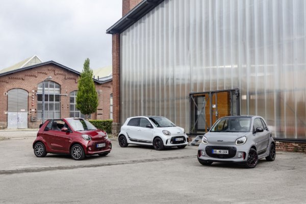 Smart EQ fortwo cabrio, forfour i fortwo coupé