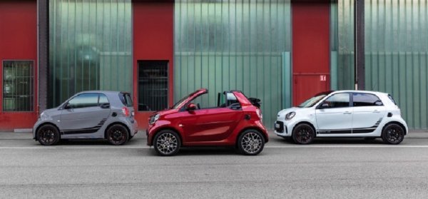 Smart EQ fortwo coupé, fortwo cabrio i forfour