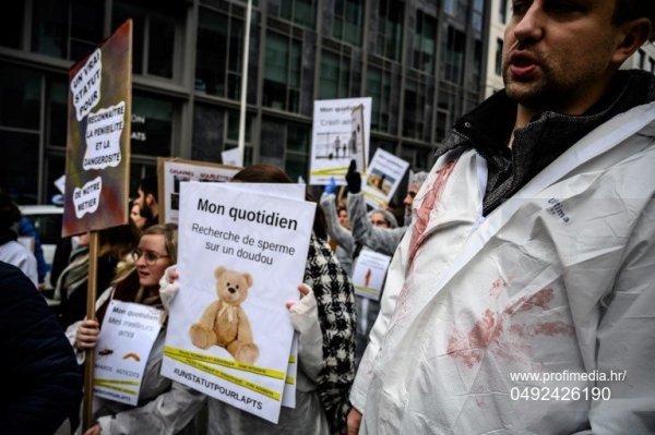 Prosvjed forenzičara u Lyonu