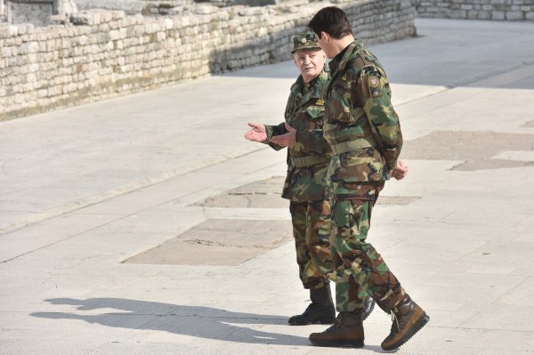 Mustafa Nadarević i Goran Višnjić na snimanju 'Generala'