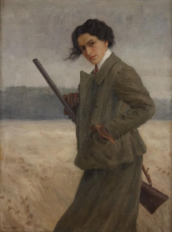 Nasta Rojc, Autoportret s puškom