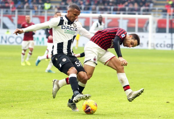 Milan (Giacomo Bonaventura) - Udinese (Rodrigo Becao)