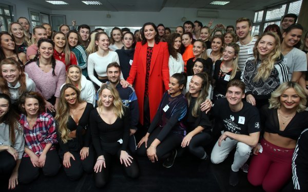 Nina Badrić na audiciji za plesače