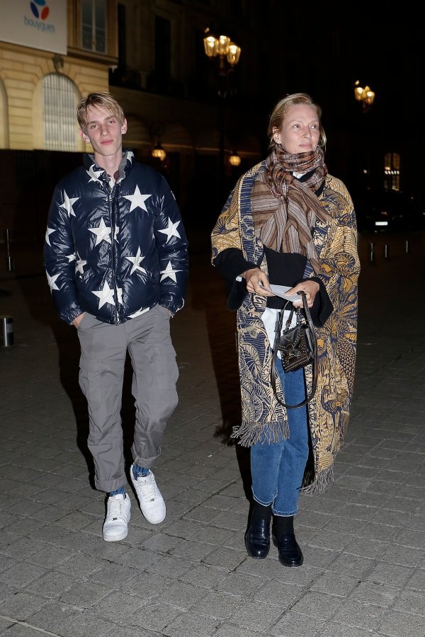 Uma Thurman i sin Levon Hawke