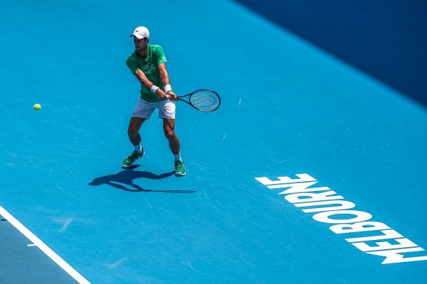 Novak Đoković na Australian Openu 2020.