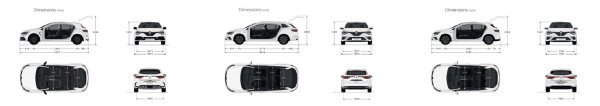 Renault Mégane - dimenzije