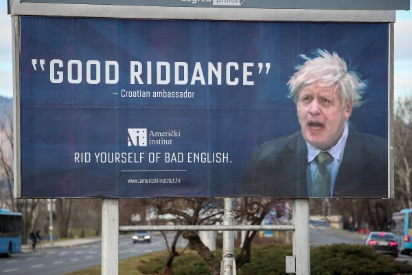 Sarkastičan plakat o (ne)poznavanju engleskog jezika hrvatske veleposlanice pri EU