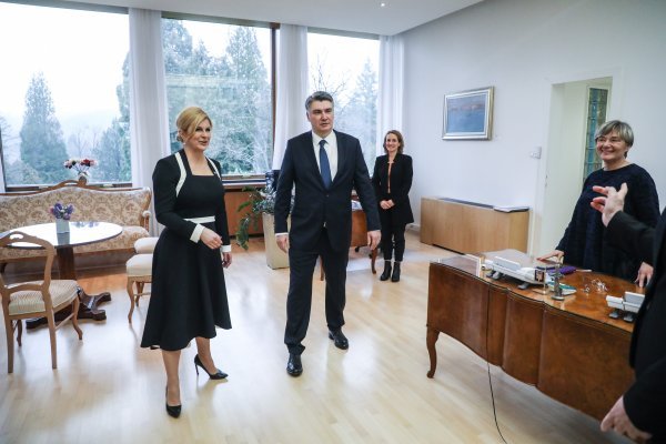 Kolinda Grabar Kitarović i Zoran Milanović