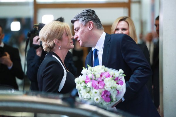 Zoran Milanović ispratio Kolindu Grabar Kitarović s Pantovčaka
