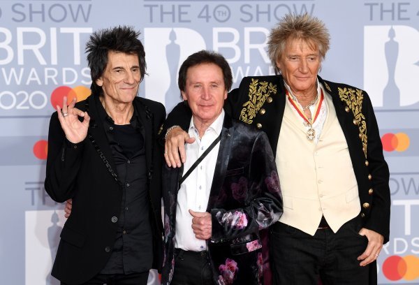 Ronnie Wood, Kenney Jones i Rod Stewart