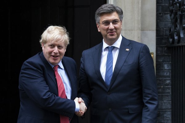 Boris Johnson i Andrej Plenković