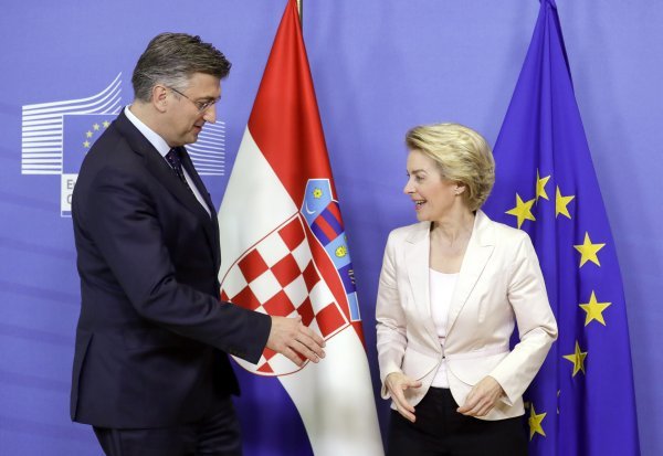 Andrej Plenković i Ursula Von der Leyen