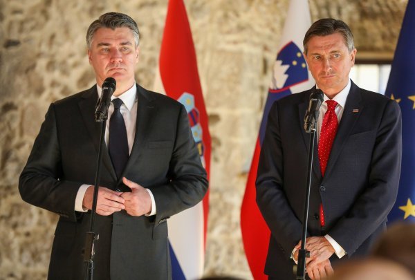 Otočec ob Krki: Konferencija za medije Zorana Milanovića i Boruta Pahora
