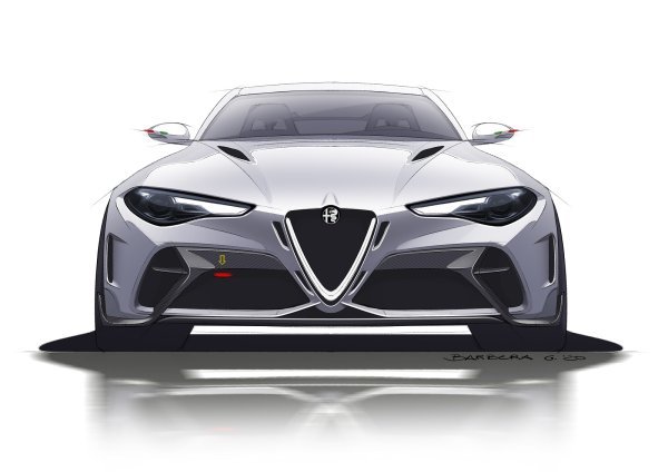 Alfa Romeo Giulia GTAm - skica