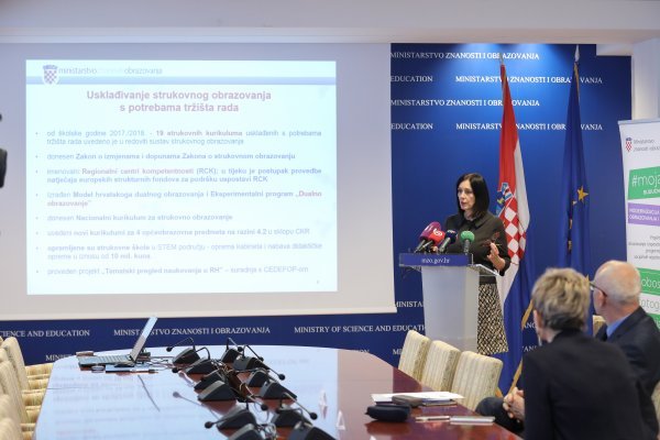 Konferencija za medije s temom reforme strukovnog obrazovanja
