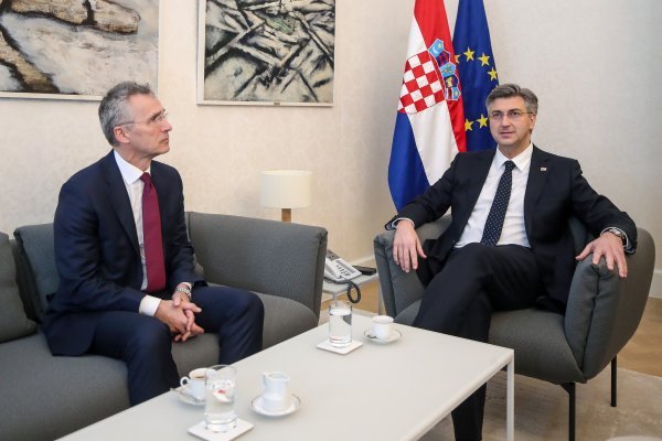 Andrej Plenković s Jensom Stoltenbergom