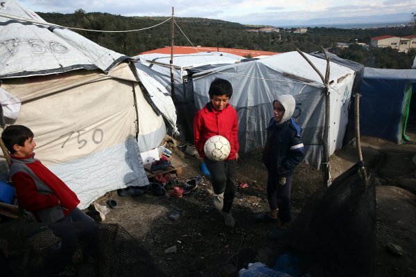 Djeca izbjeglice na grčkom otku Lezbos