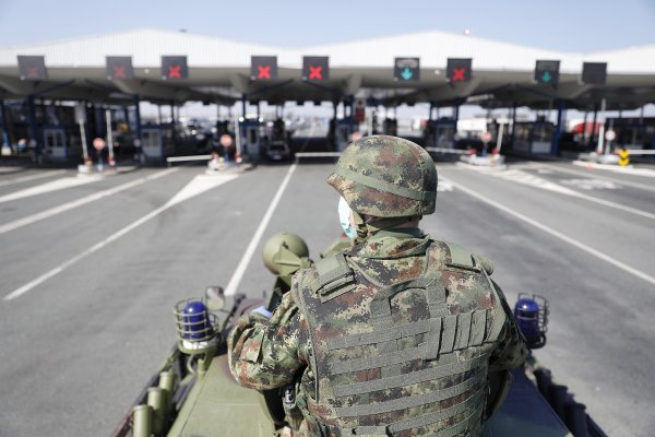 Srpska vojska na granici sa Hrvatskom