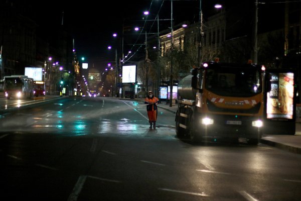 Dezinficiraju se ulice Beograda