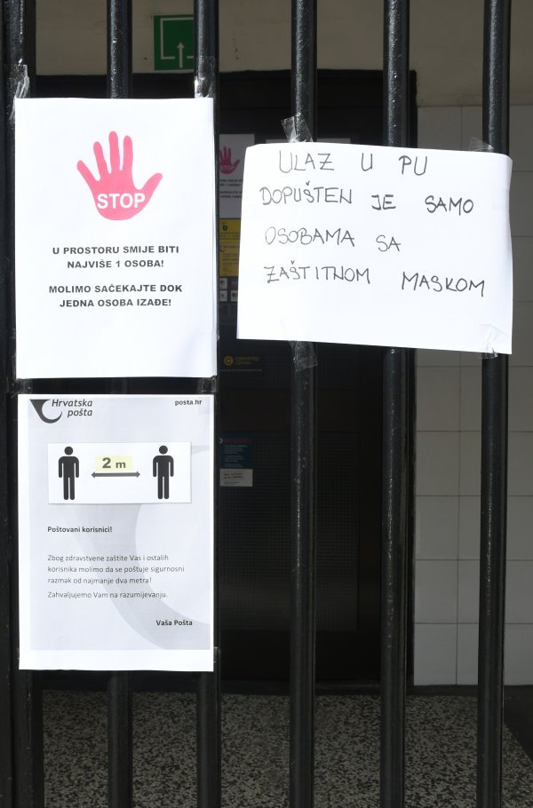 Sigurnosne mjere za ulazak u poštu