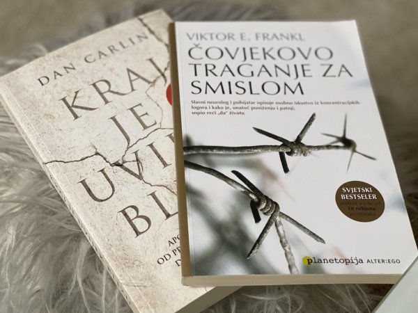 'Kraj je uvijek blizu' i 'Čovjekovo traganje za smislom' prema preporuci Alis Marić