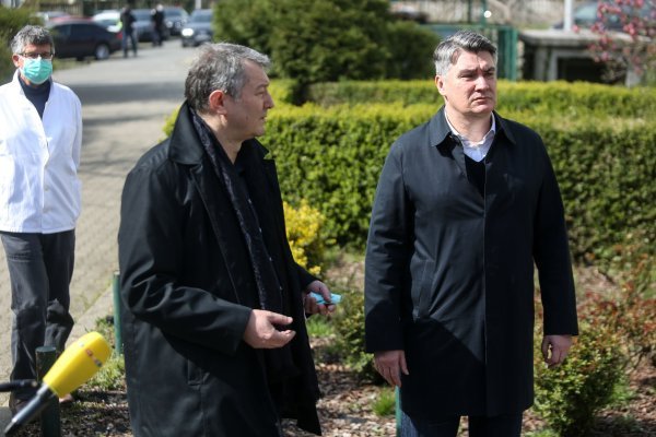Zagreb: Predsjednik Zoran Milanović obišao oštećene objekte Medicinskog fakulteta