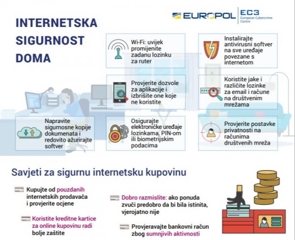 Europolovi savjeti za to kako se osigurati od kibernetičkog kriminala