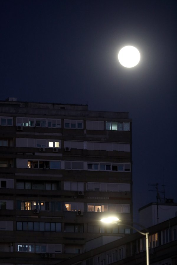 Supermjesec iznad Zagreba