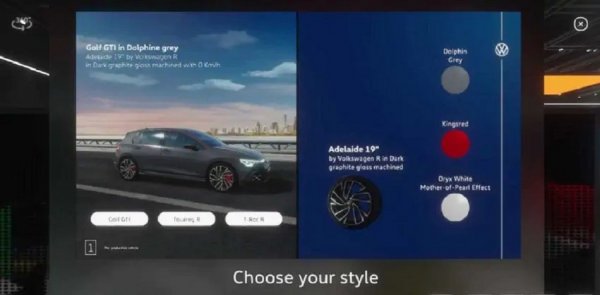 Virtualni obilazak VW štanda omogućuje vam da personalizirate vozilo koje vas zanima